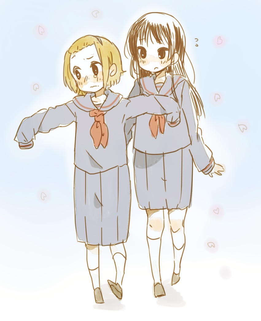 akiyama mio and tainaka ritsu (k-on!) drawn by sunameri_oishii
