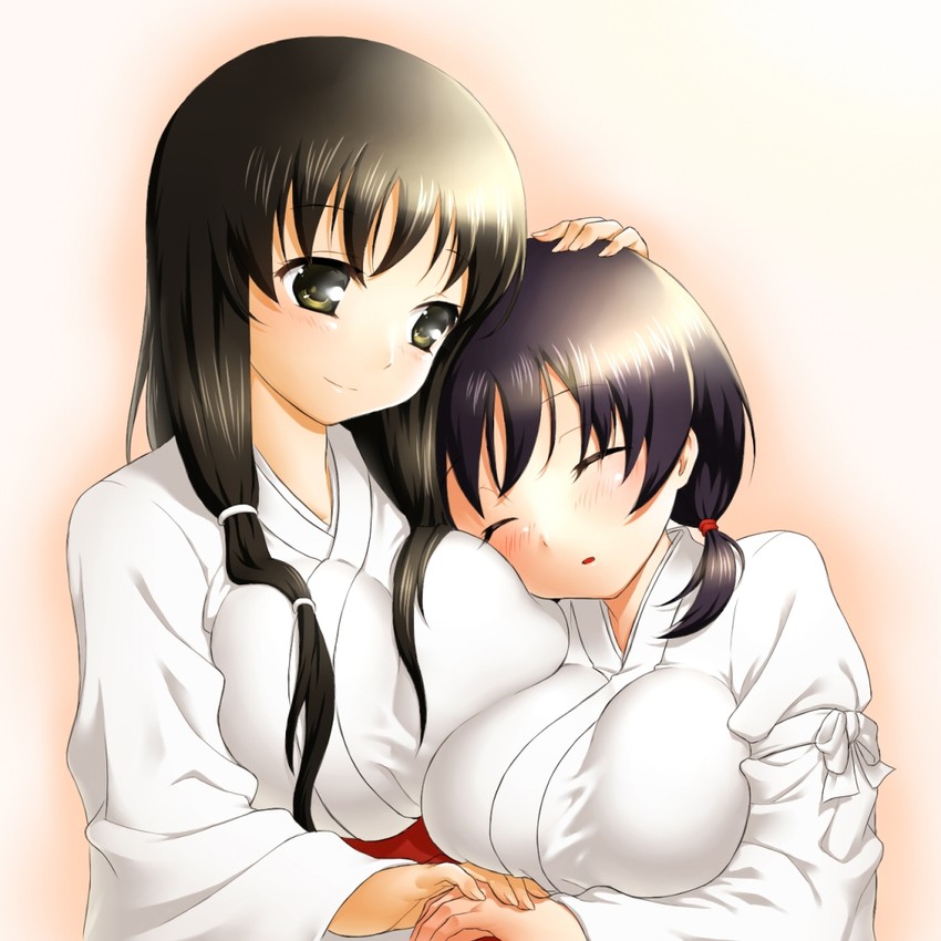 iwato kasumi and jindai komaki (saki) drawn by onsoku_inu