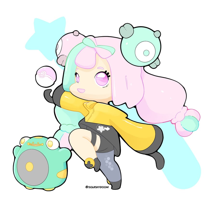 iono, magnemite, and bellibolt (pokemon and 1 more) drawn by squishydoom