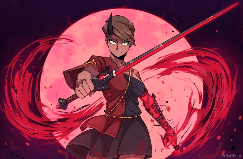 link, ruby taylor, and elite guard (original and 4 more) drawn by sath