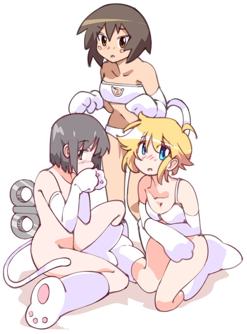 shinonome nano, kagura, and patricia martin (lucky star and 2 more) drawn by majormilk