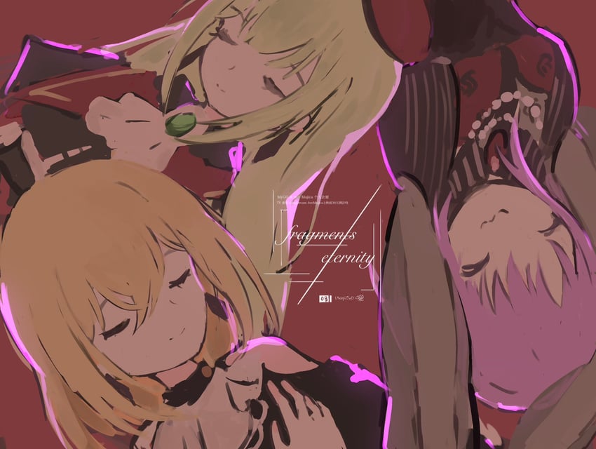 wakaba mutsumi, misumi uika, mortis, yuutenji nyamu, doloris, and 1 more (bang dream! and 1 more) drawn by r4661t0x0