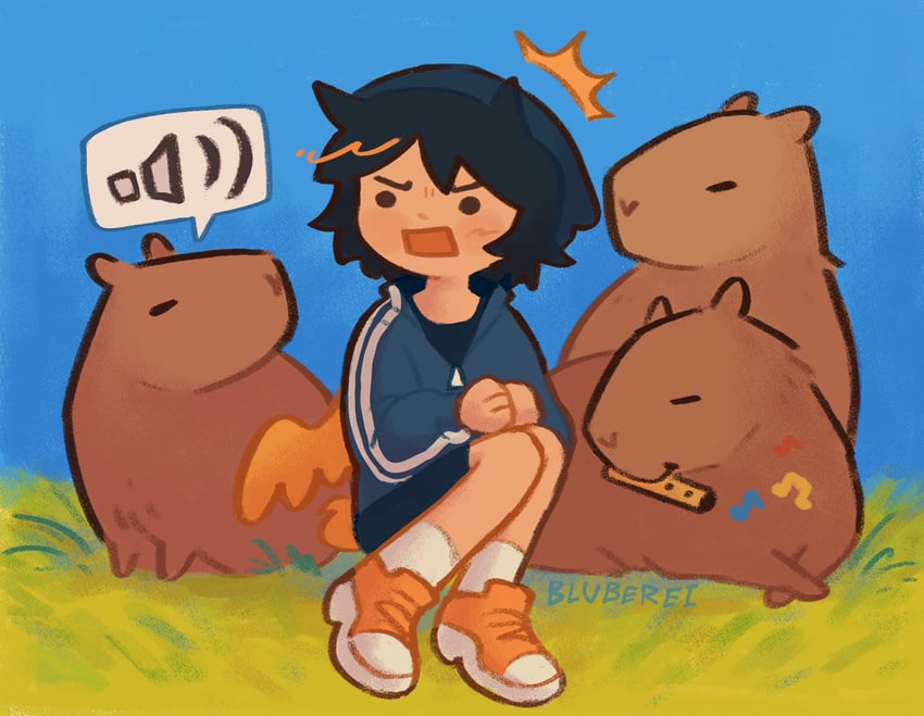 quackity (minecraft youtube and 1 more) drawn by bluberei