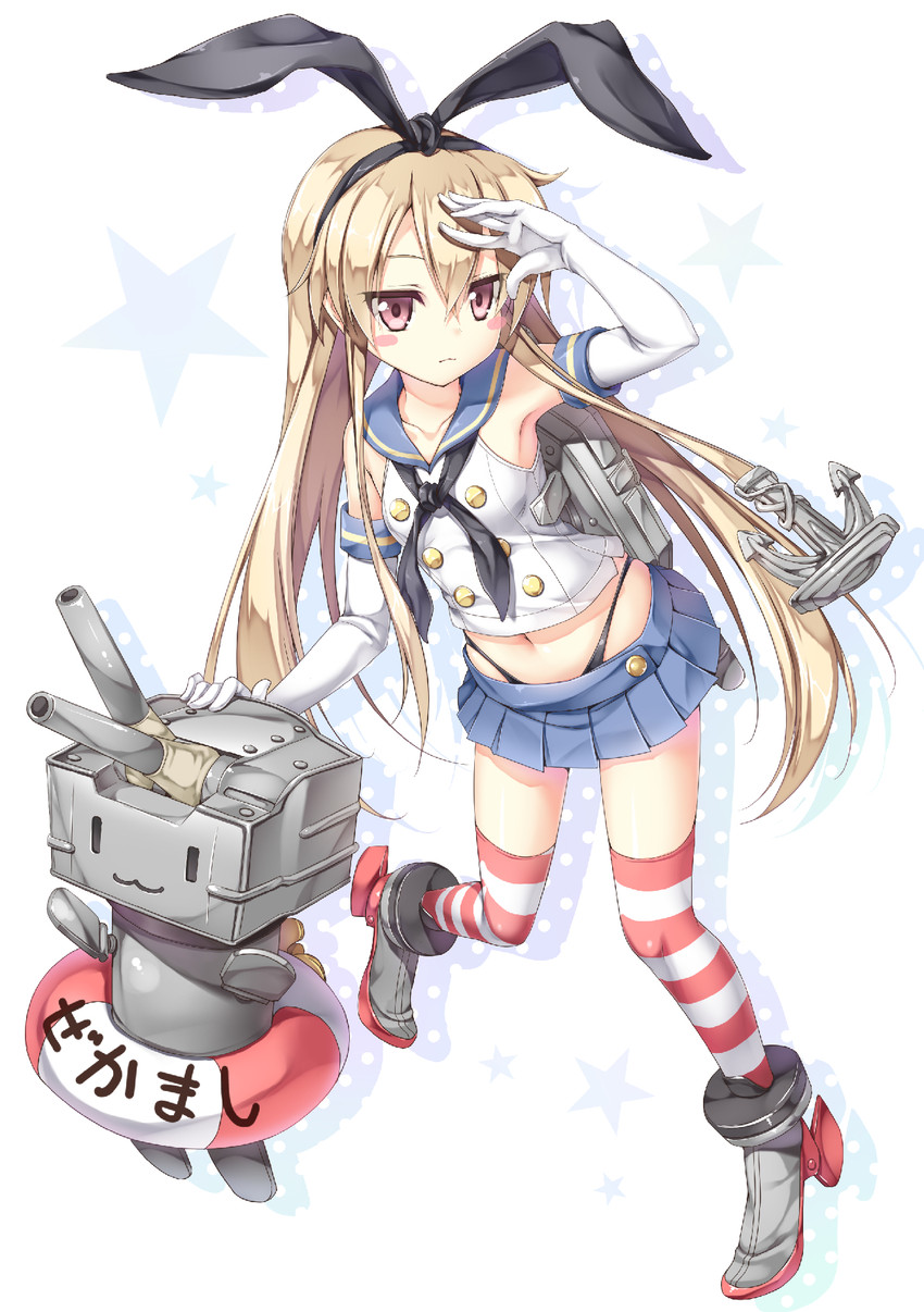 shimakaze and rensouhou-chan (kantai collection) drawn by akizora_momiji
