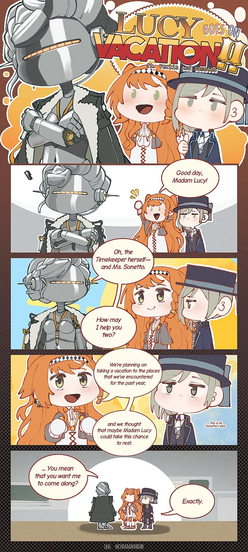 vertin, sonetto, and lucy (reverse:1999) drawn by ling_(chaaaaanhikari)