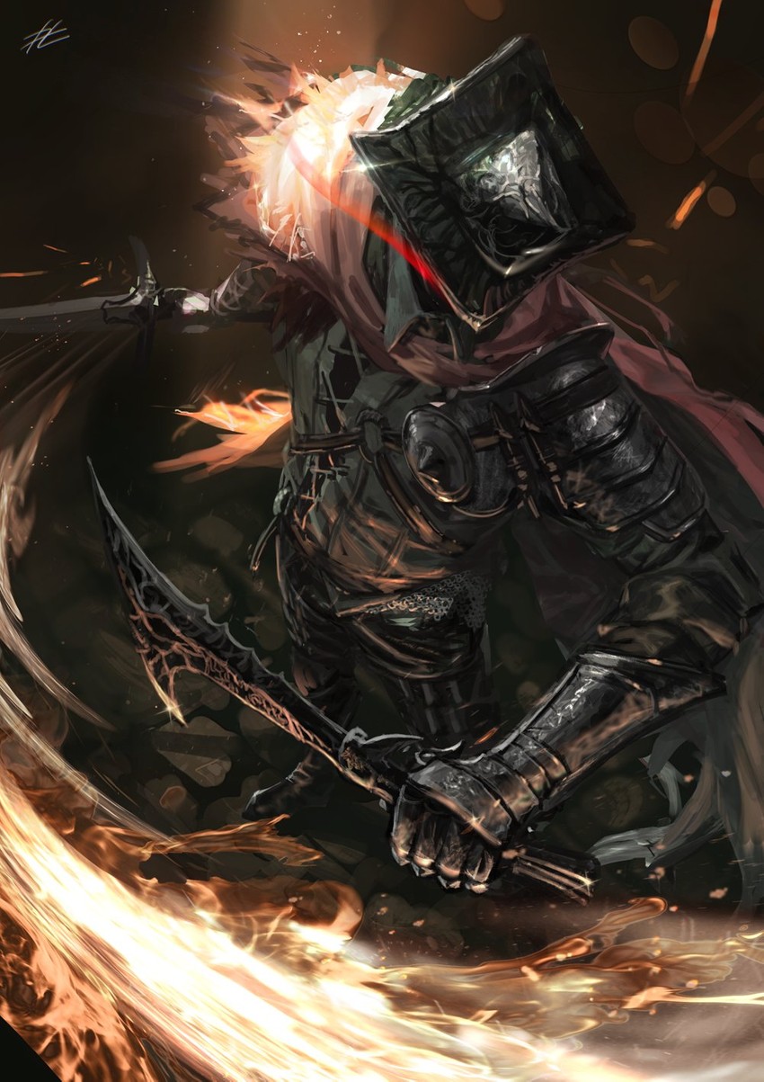 abyss watcher (dark souls and 1 more) drawn by mrpk
