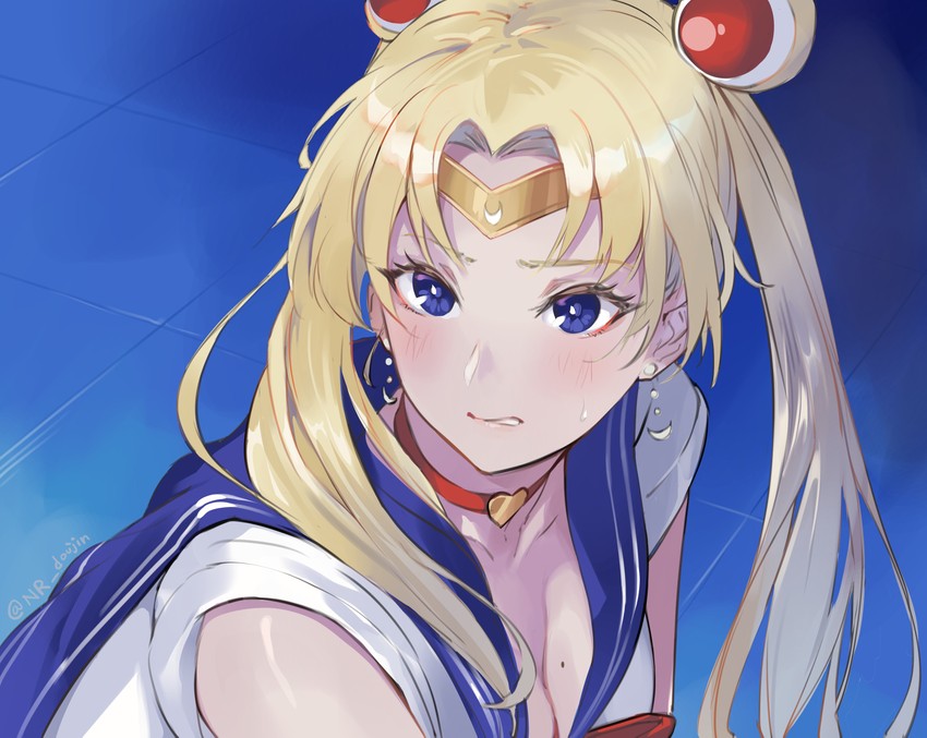 tsukino usagi and sailor moon (bishoujo senshi sailor moon and 1 more) drawn by nr_noir