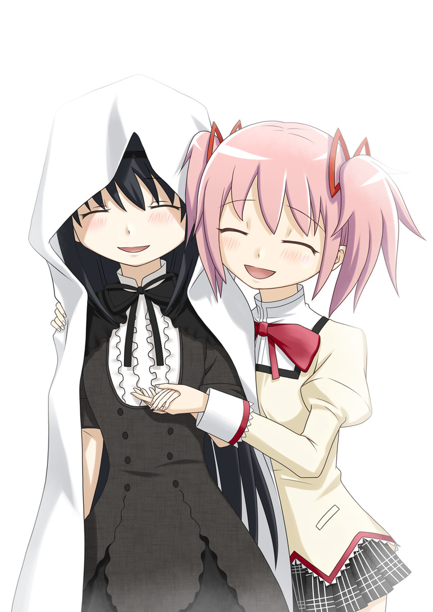 akemi homura and kaname madoka (mahou shoujo madoka magica and 1 more) drawn by tk28