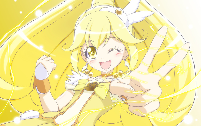 kise yayoi and cure peace (precure and 1 more) drawn by h-new