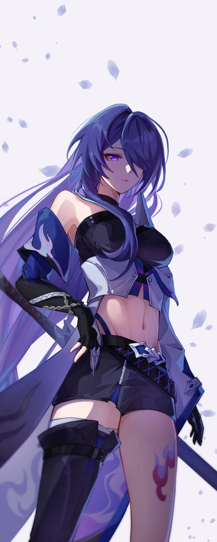 acheron (honkai and 1 more) drawn by ni_baba