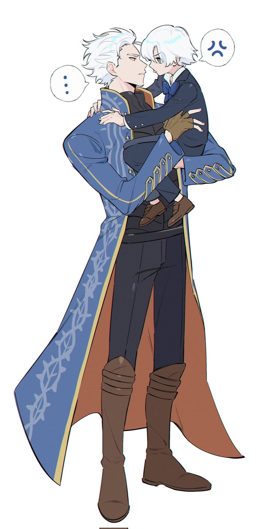 vergil and nero (devil may cry and 1 more) drawn by color_xiao