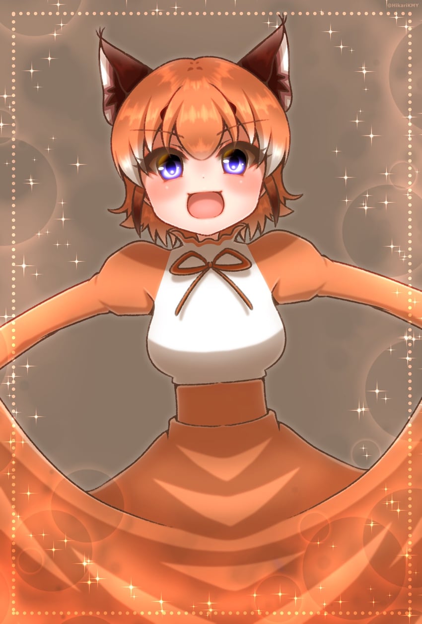caracal (kemono friends and 1 more) drawn by hikarikmy