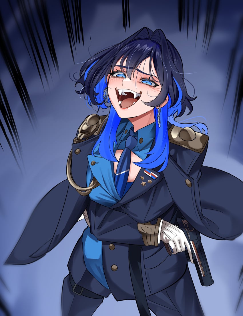 ouro kronii (hololive and 1 more) drawn by koizumi_arata