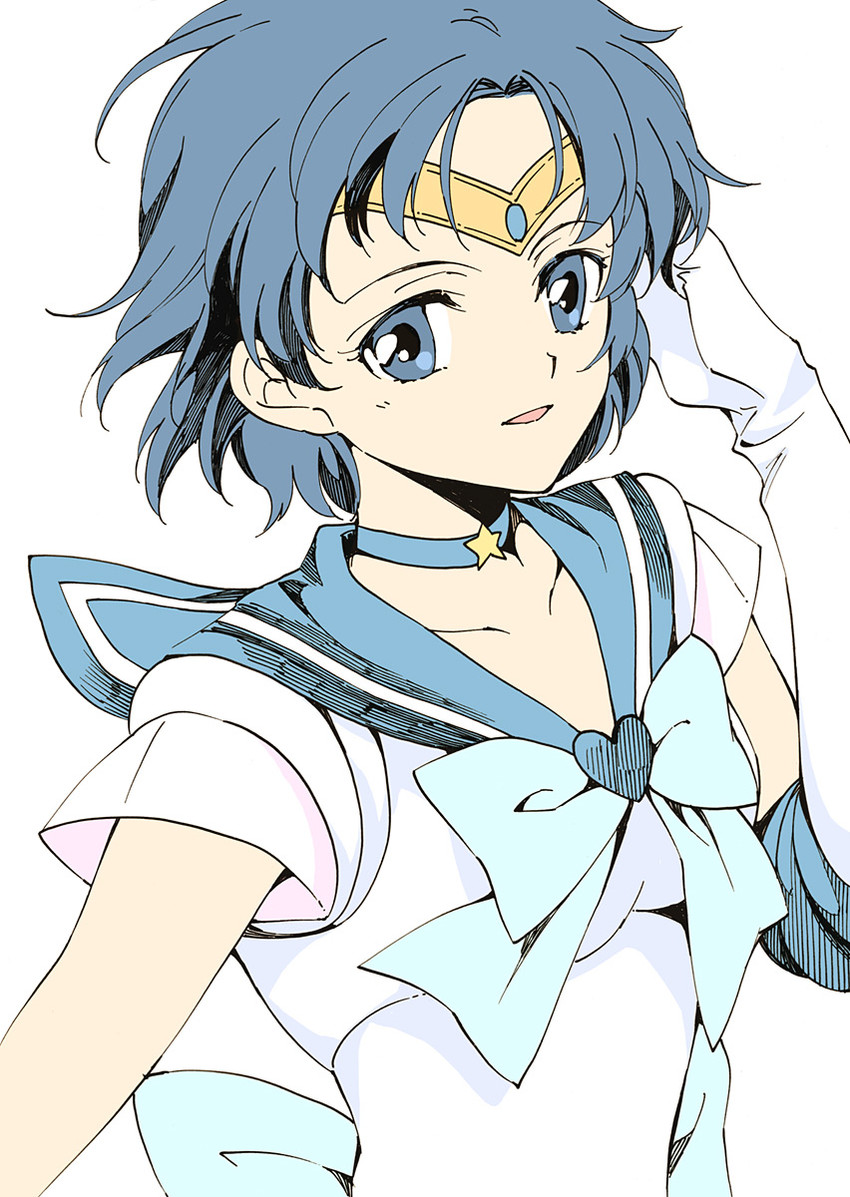 mizuno ami, sailor mercury, and super sailor mercury (bishoujo senshi sailor moon) drawn by agahari