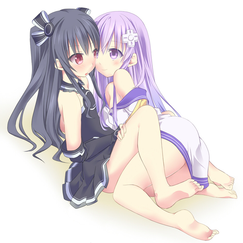 nepgear and uni (neptune and 1 more) drawn by minagi