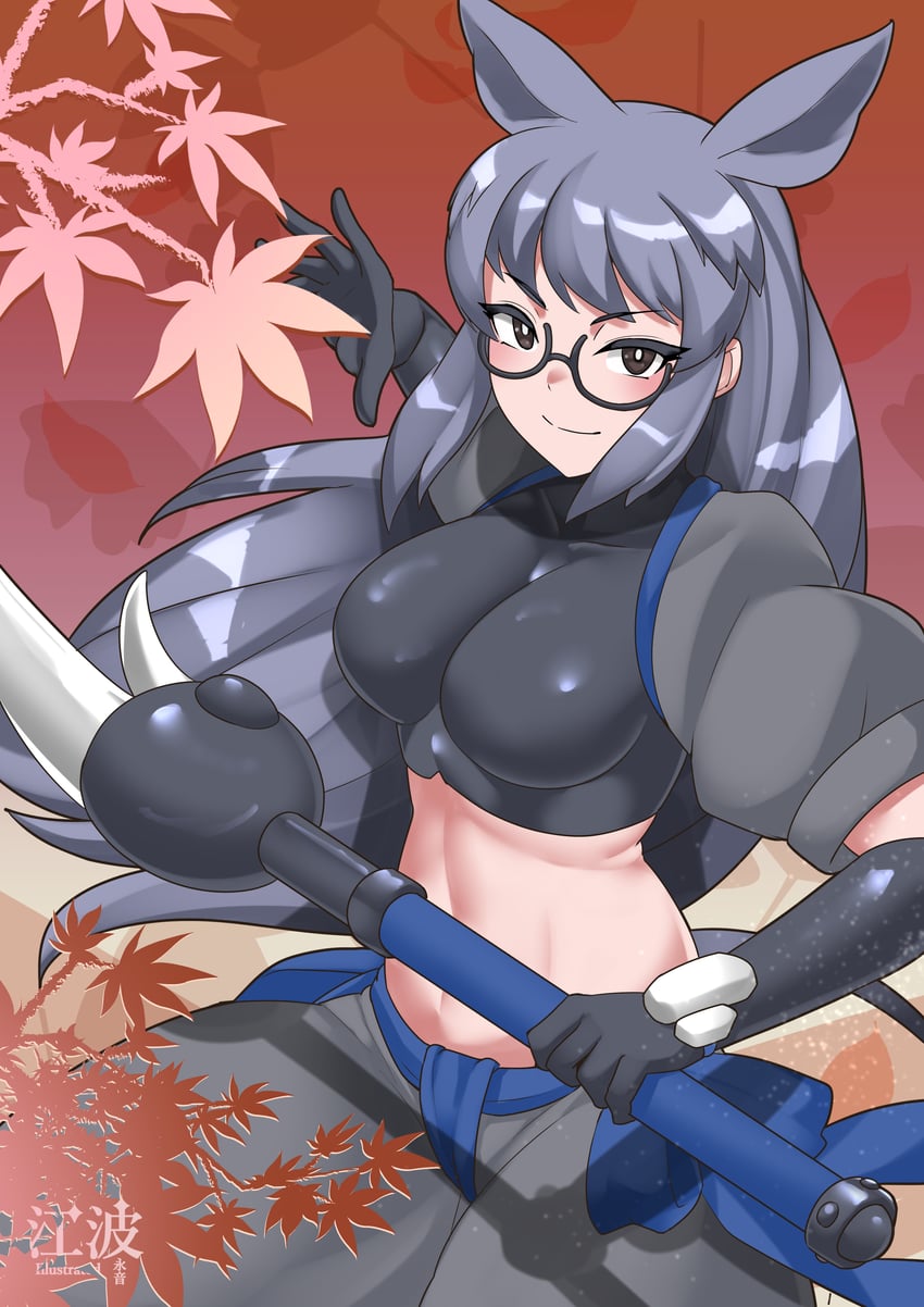black rhinoceros (kemono friends and 1 more) drawn by kawanami_eito