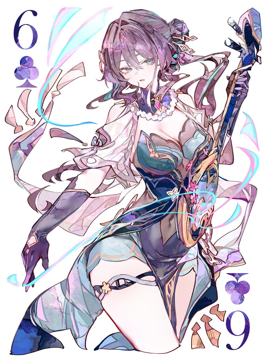 ruan mei (honkai and 1 more) drawn by cocoballking