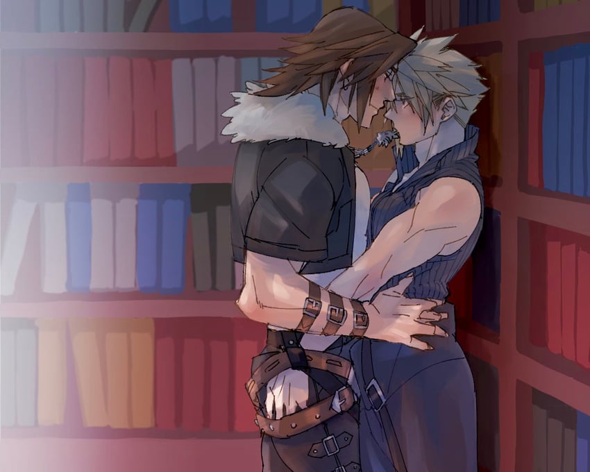 cloud strife and squall leonhart (final fantasy and 4 more) drawn by ryouto