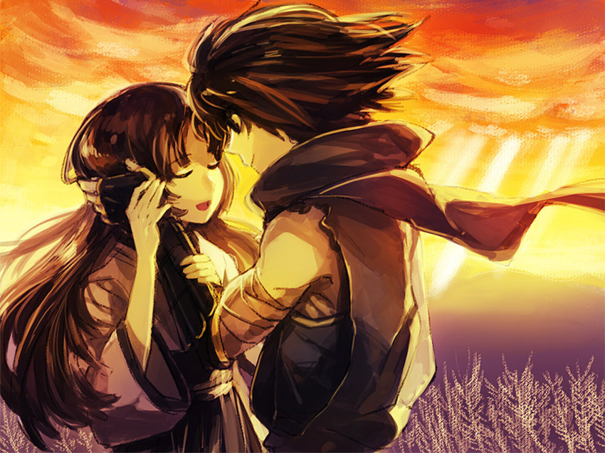 kisuke and torahime (oboro muramasa) drawn by chiko_(beroro)
