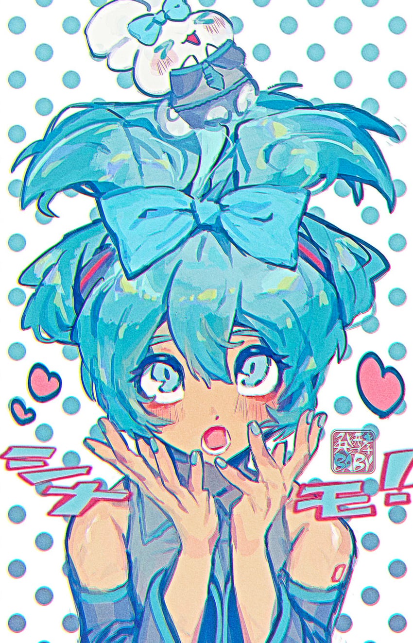 hatsune miku, cinnamoroll, and cinnamiku (vocaloid and 2 more) drawn by babibu_baby