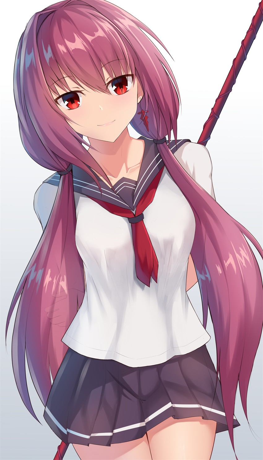 scathach (fate and 1 more) drawn by feng_mouren