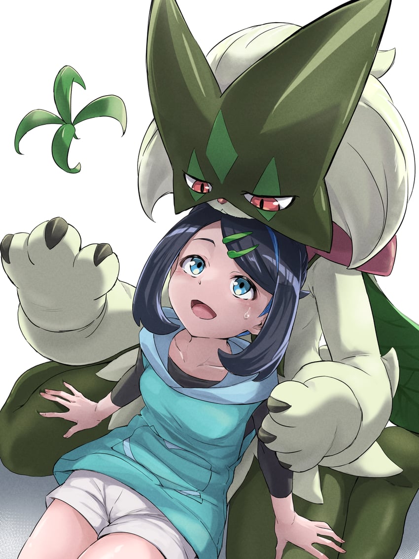 liko and meowscarada (pokemon and 1 more) drawn by itsudzumi