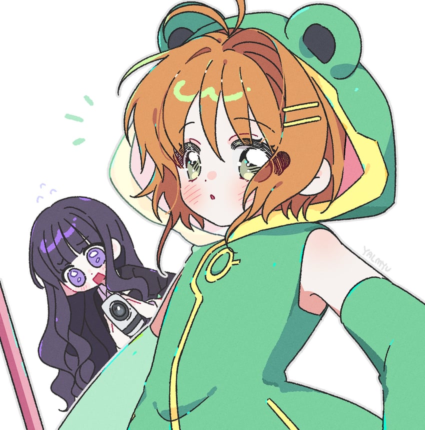 kinomoto sakura and daidouji tomoyo (cardcaptor sakura and 1 more) drawn by yalmyu