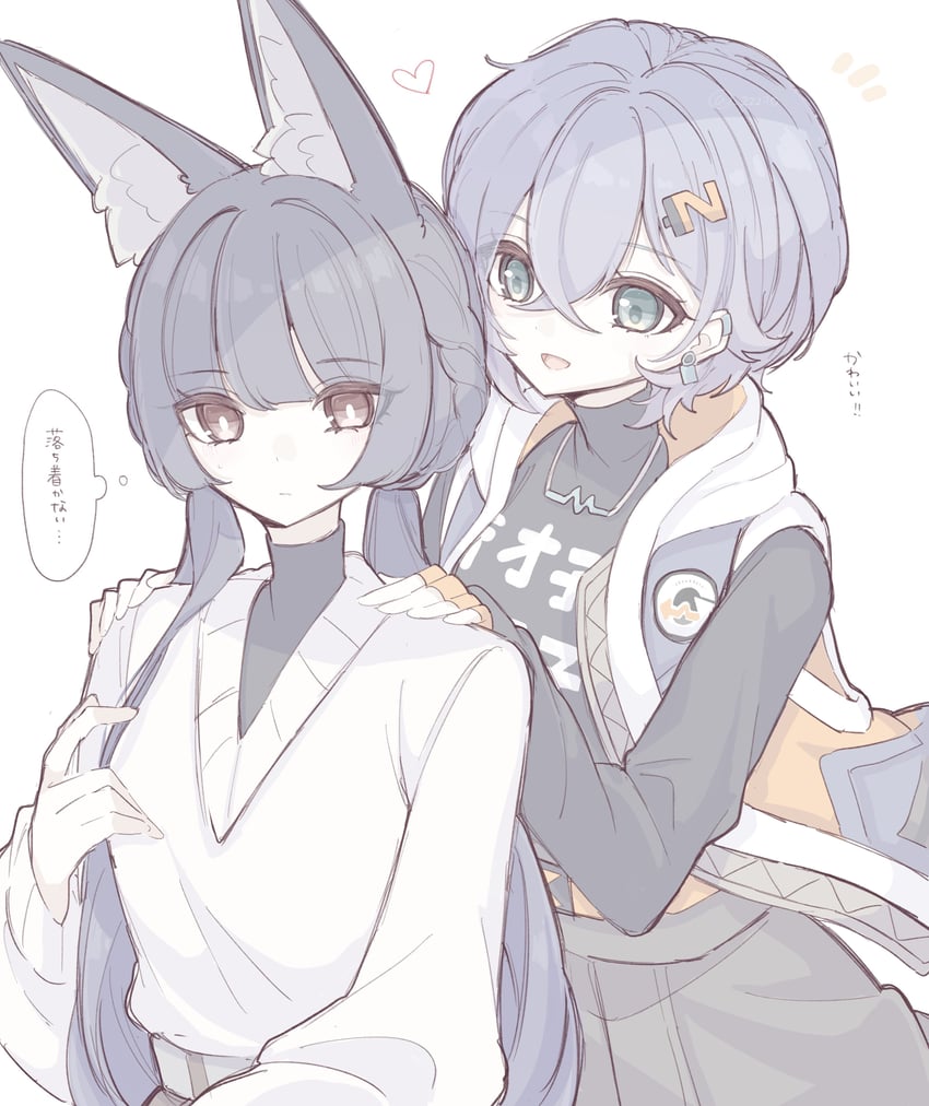 hoshimi miyabi and belle (zenless zone zero) drawn by zzzii0