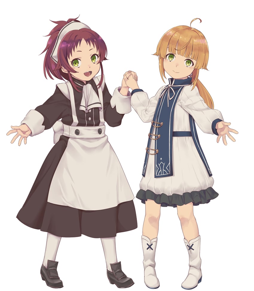 norn greyrat and aisha greyrat (mushoku tensei) drawn by needle_(needlebomb)