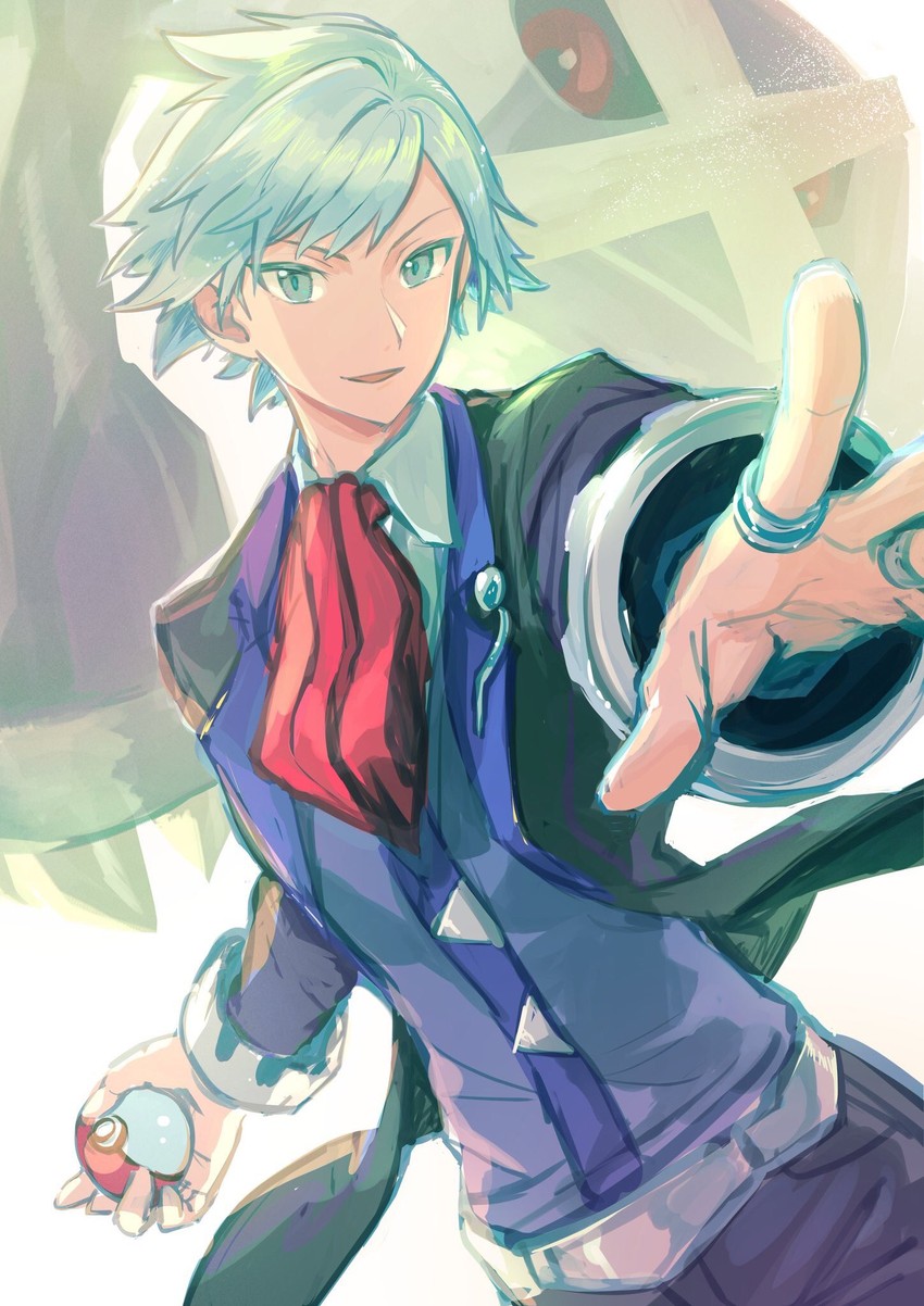steven stone and metagross (pokemon and 1 more) drawn by peco-midori