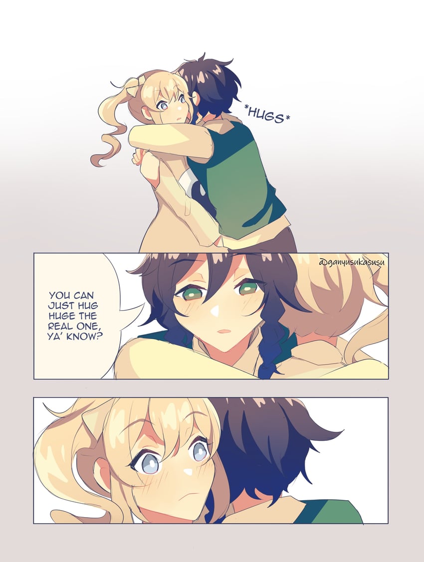 venti and barbara (genshin impact) drawn by himinya