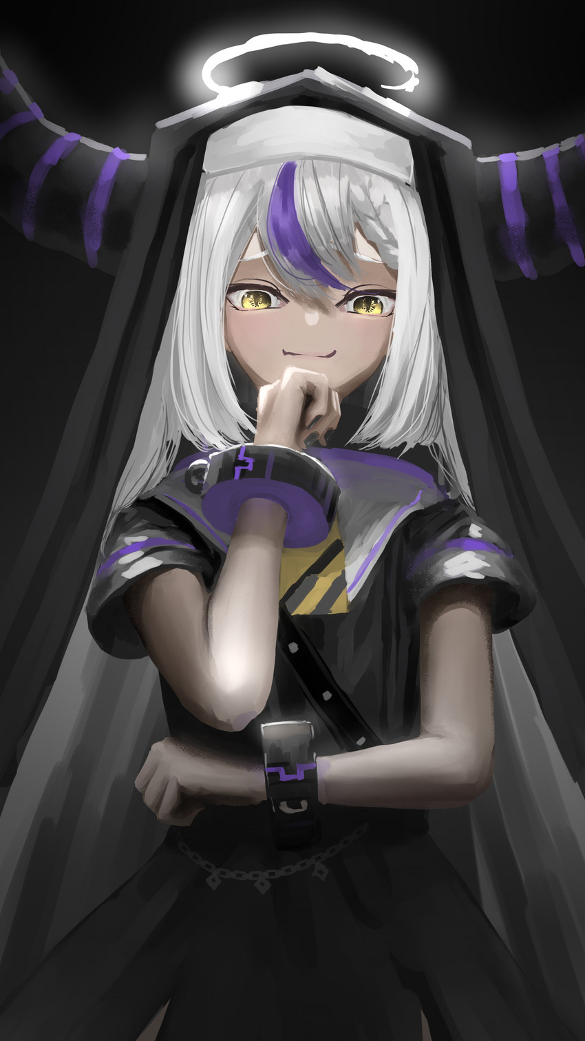 la+ darknesss (hololive and 1 more) drawn by yamaharu_(xxzf7284)