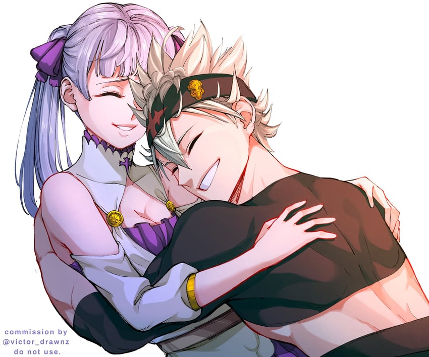 noelle silva and asta (black clover) drawn by victor_drawnz