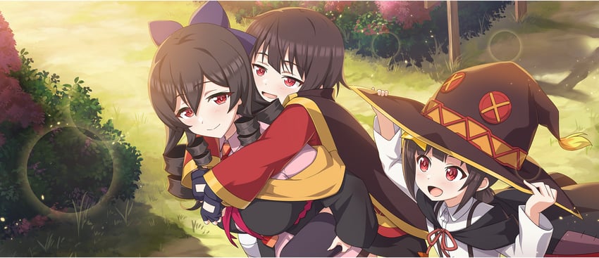 megumin, komekko, and arue (kono subarashii sekai ni shukufuku wo! and 1 more)