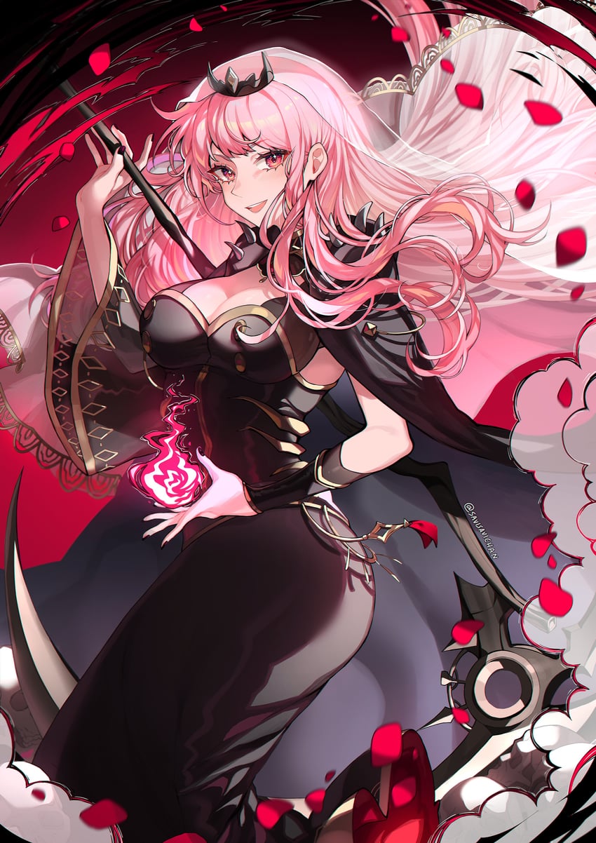 mori calliope (hololive and 1 more) drawn by savi_(byakushimc)