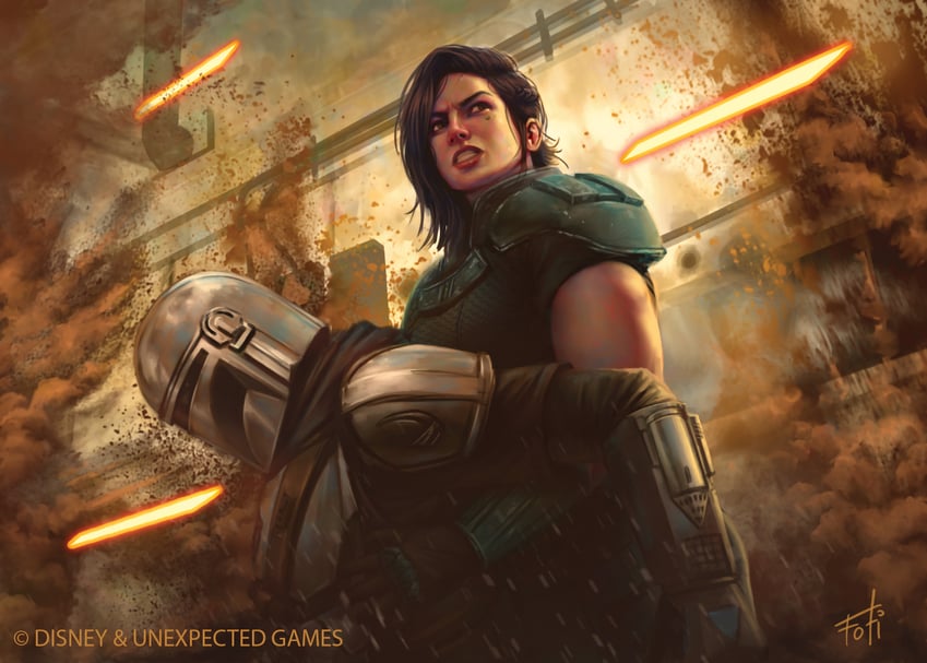 din djarin and cara dune (star wars and 1 more) drawn by anthonyfoti