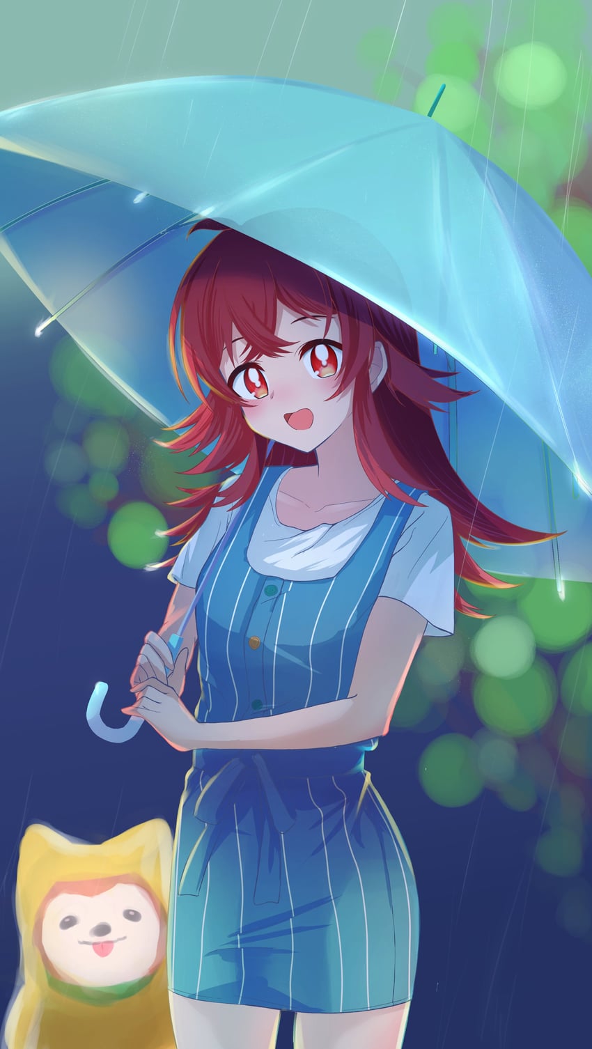 komiya kaho and mamemaru (idolmaster and 1 more) drawn by wakuraba9