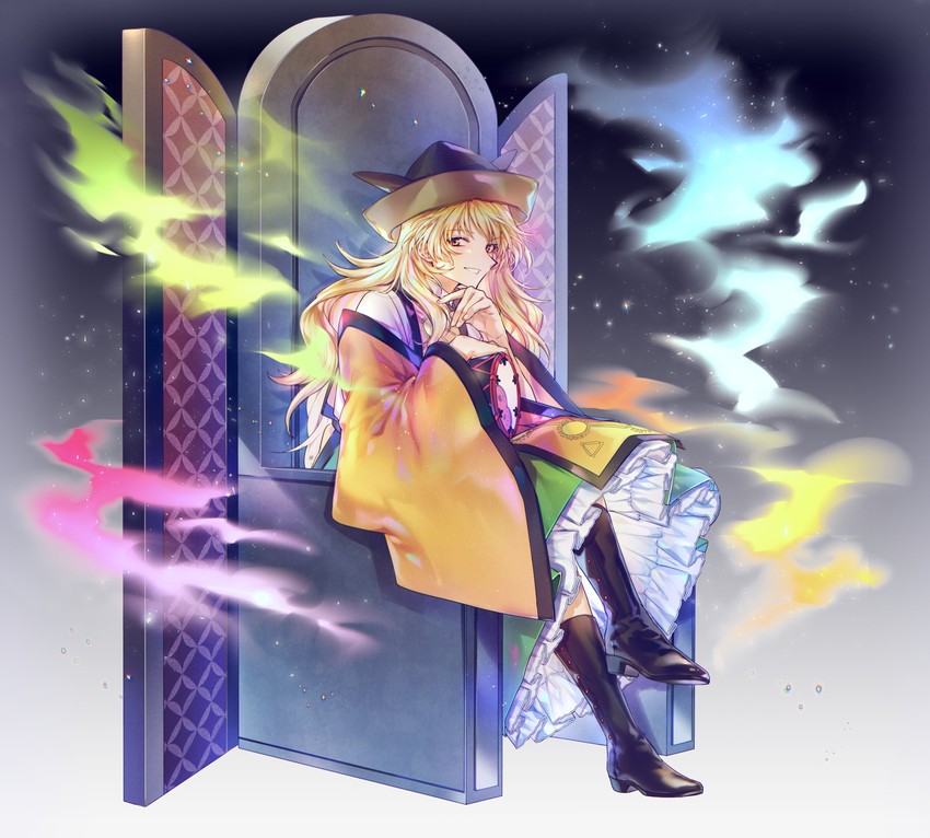 matara okina (touhou and 1 more) drawn by here_(hr_rz_ggg)