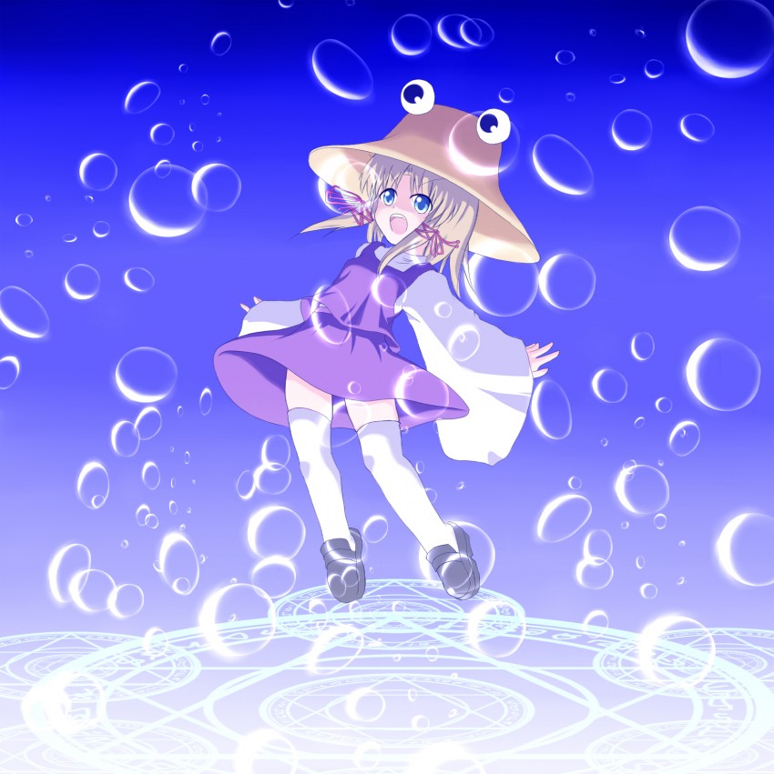 moriya suwako and pyonta (touhou and 1 more) drawn by nikku_(ra)