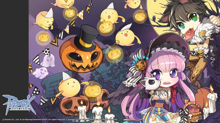 arch bishop, shadow chaser, lude, jakk, and scatleton (ragnarok online) drawn by taruk