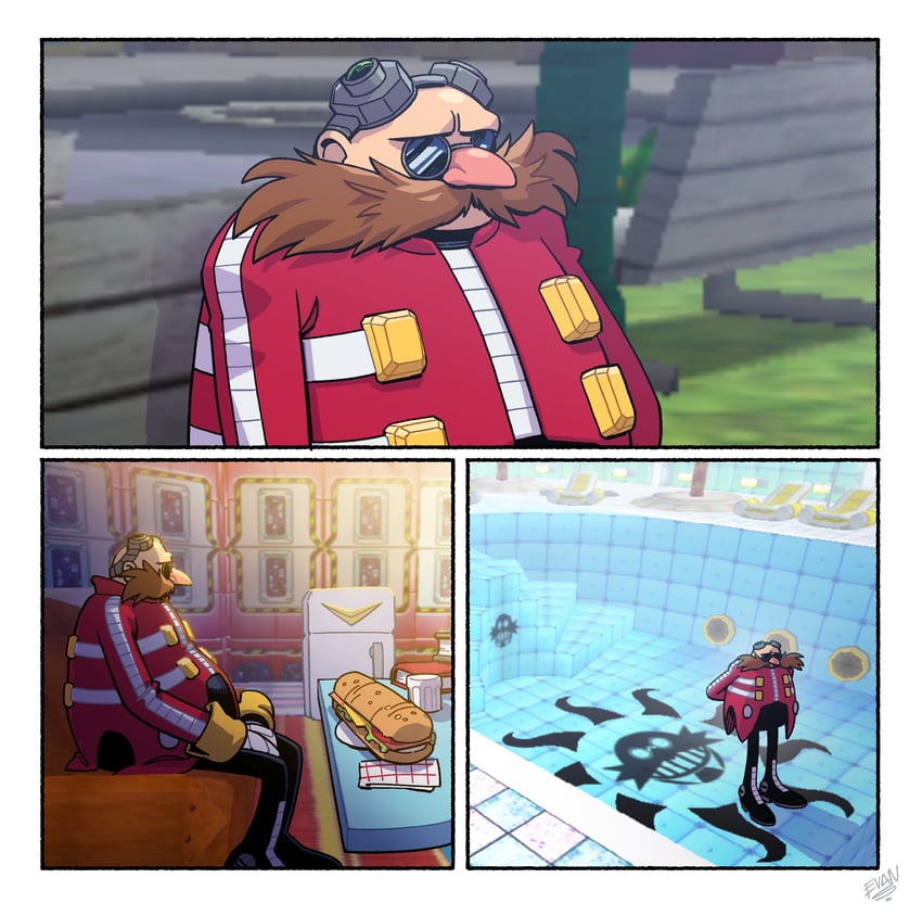 dr. eggman (sonic and 2 more) drawn by evan_stanley