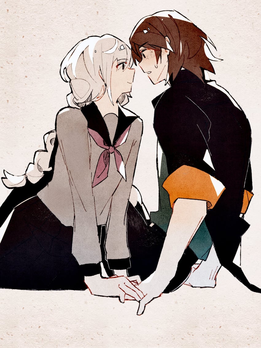 okino tsukasa and hijiyama takatoshi (juusan kihei bouei ken) drawn by kumohitode
