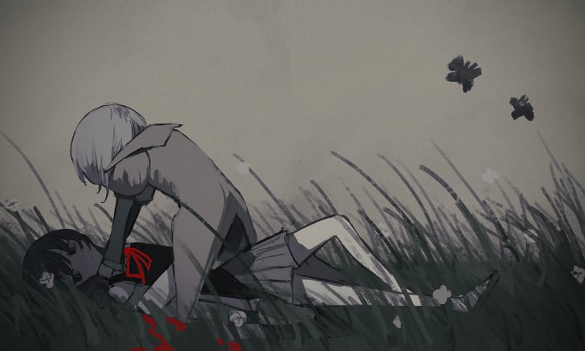 enraku tsubakura and houlen yabusame (len'en) drawn by xingxunyou