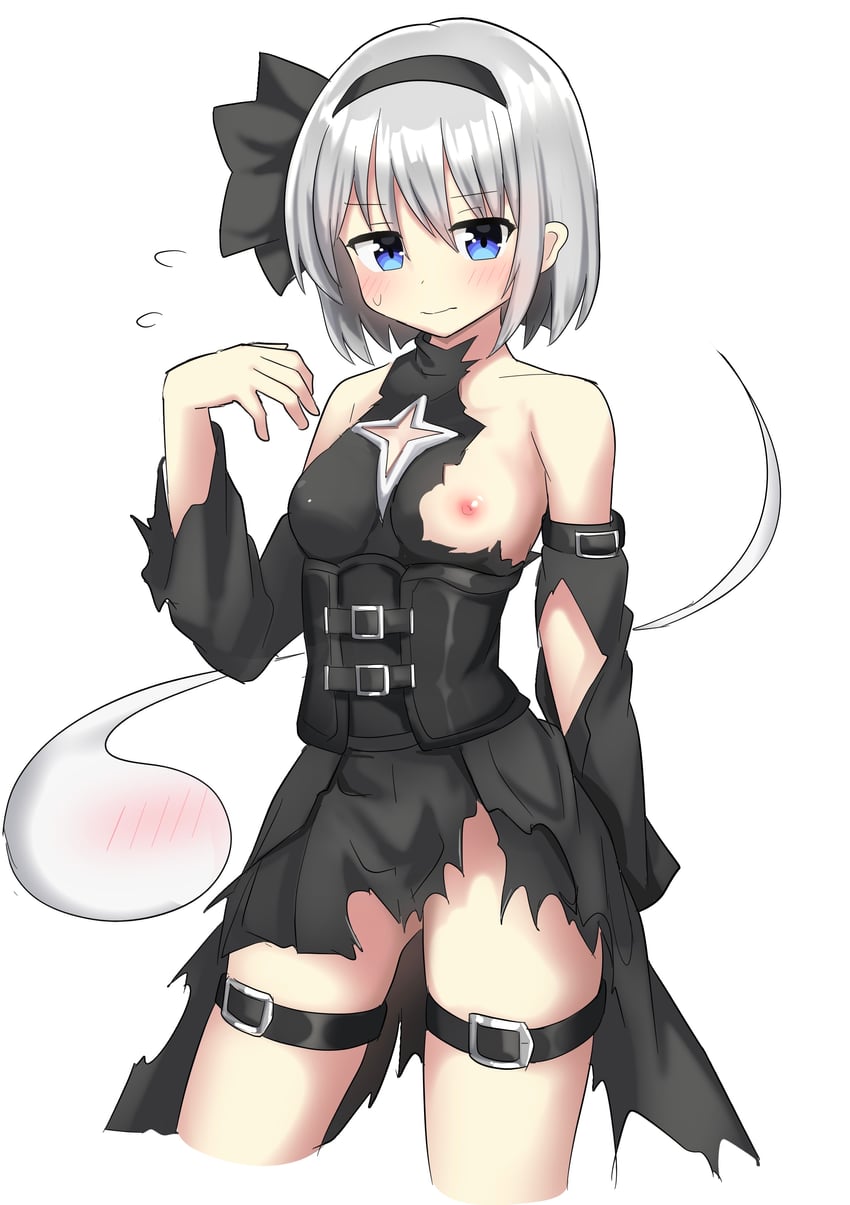konpaku youmu and konjiki no yami (touhou and 1 more) drawn by youyume-kun