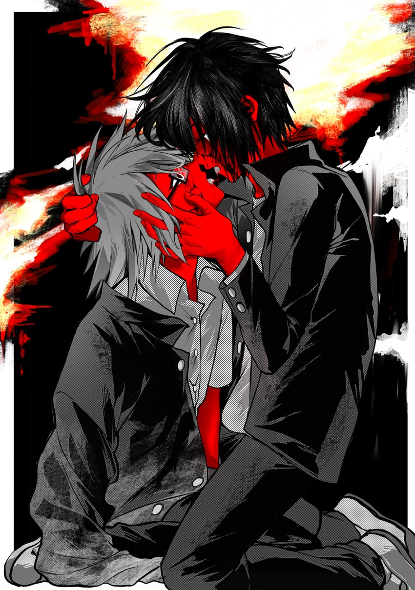 randal ivory and tsukada satoru (randal's friends) drawn by haruno0629