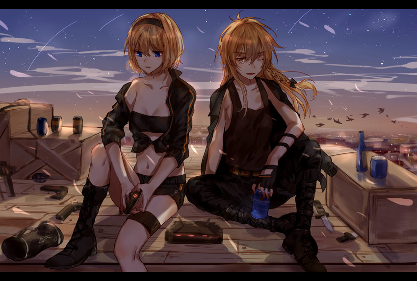 kirisame marisa and alice margatroid (touhou) drawn by meng_ziya
