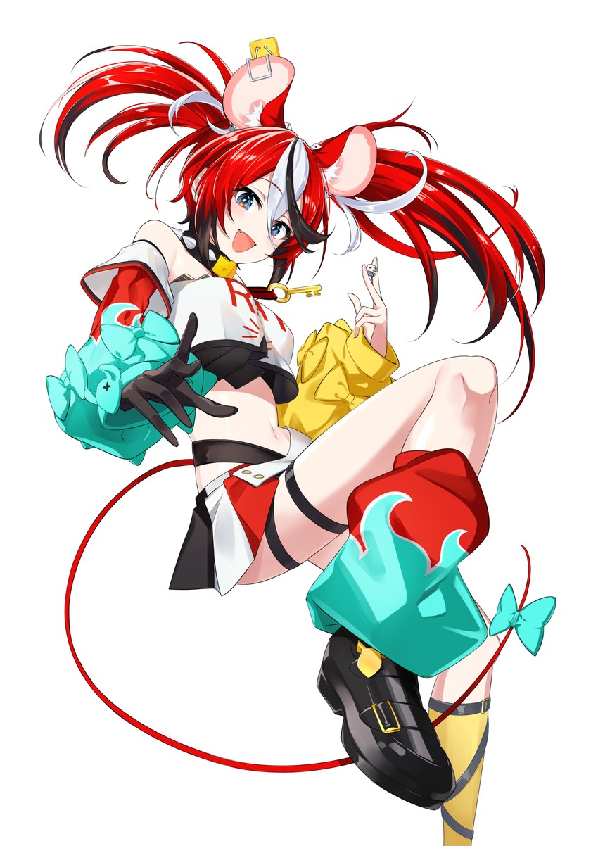 hakos baelz (hololive and 1 more) drawn by dice_gt