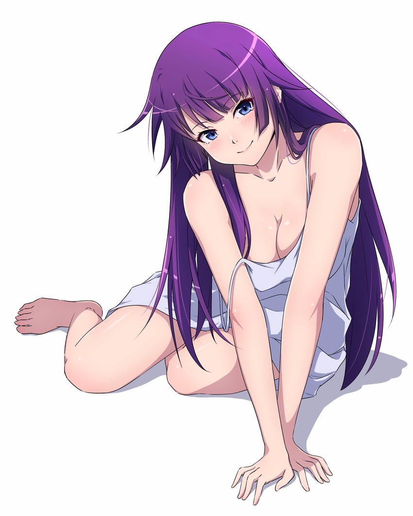 senjougahara hitagi (monogatari) drawn by nishizuki_shino