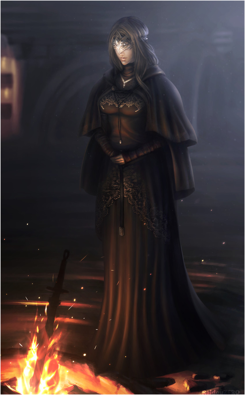 fire keeper (dark souls and 1 more) drawn by raidou_zero