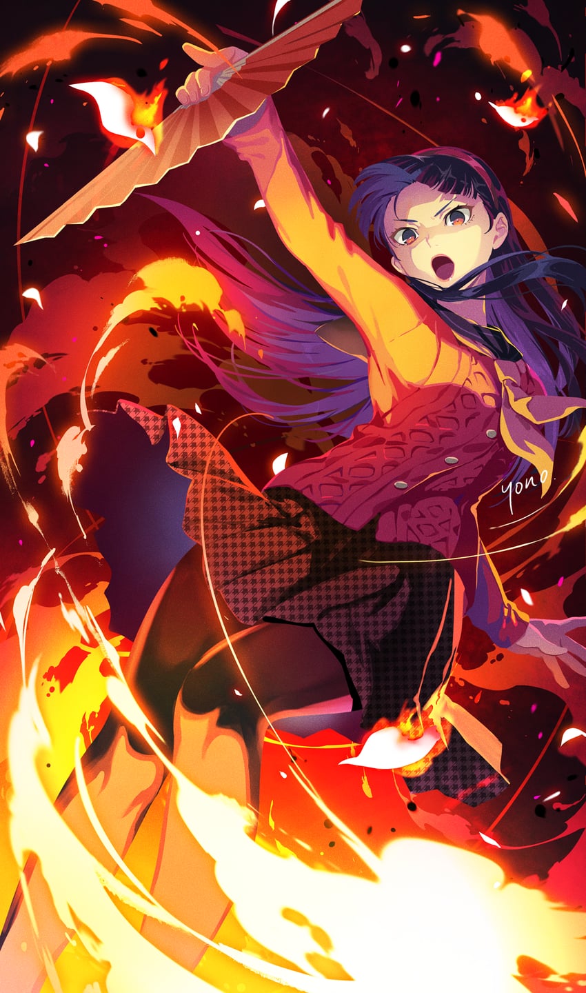 amagi yukiko (persona and 1 more) drawn by yono_999